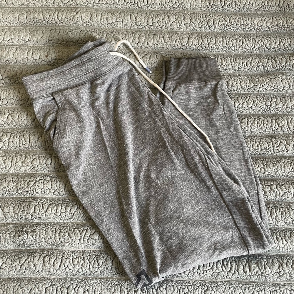 PINK Victoria's Secret Heather Gray Lounge Pants with Cuffed Bottoms
